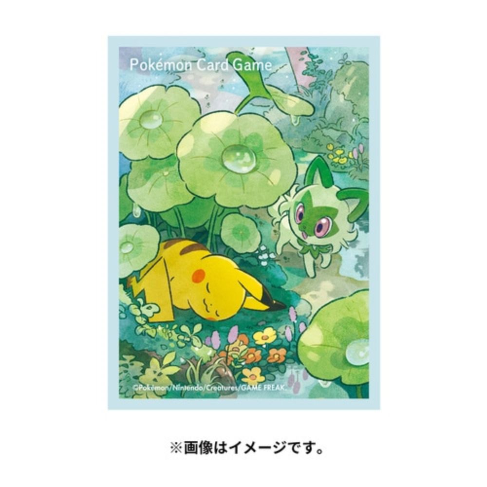 Pikachu and Sprigatito Card Sleeves [Pokemon Center Japan Exclusive] (64-count)