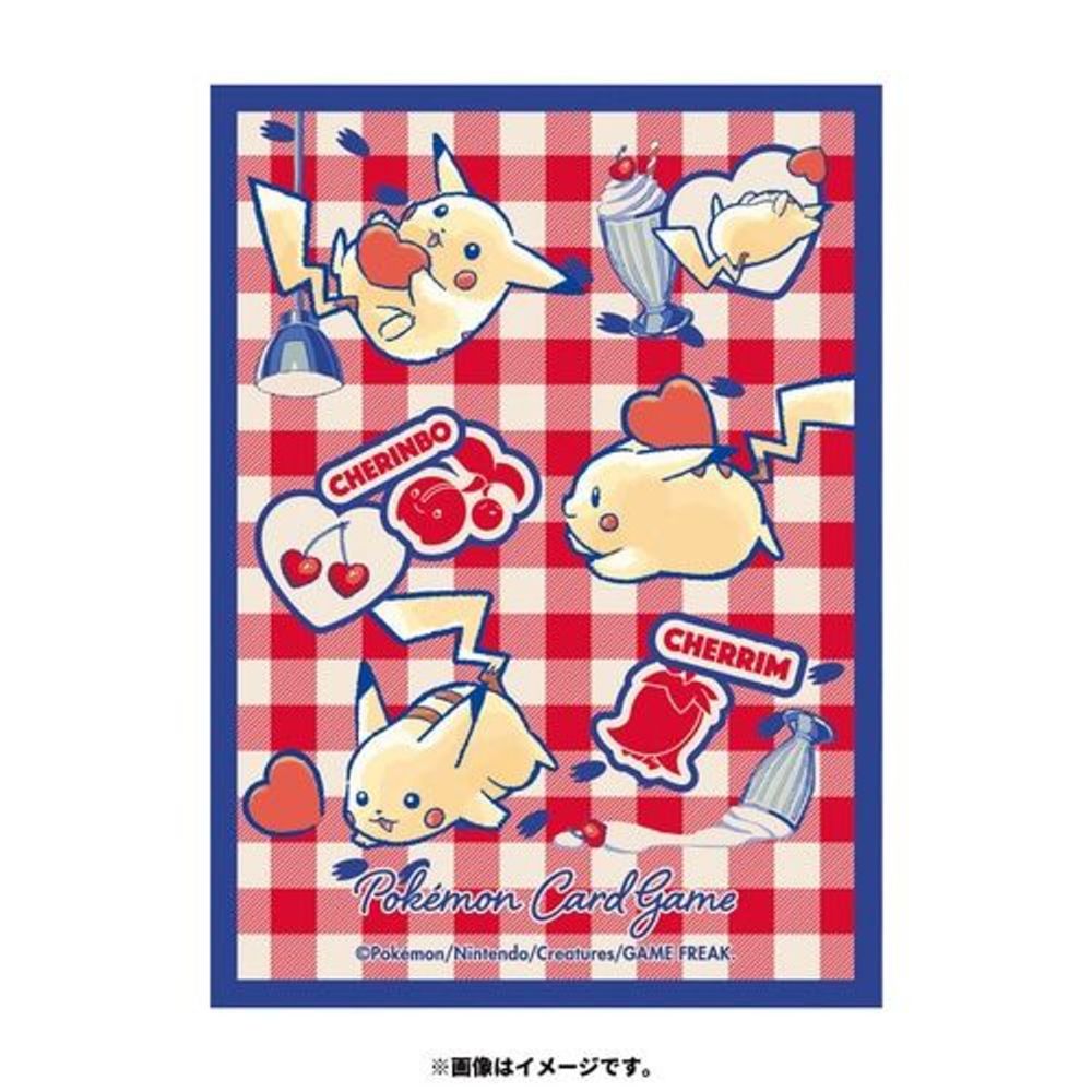 Pikachu and Heart Card Sleeves [Pokemon Center Japan Exclusive] (64-count)