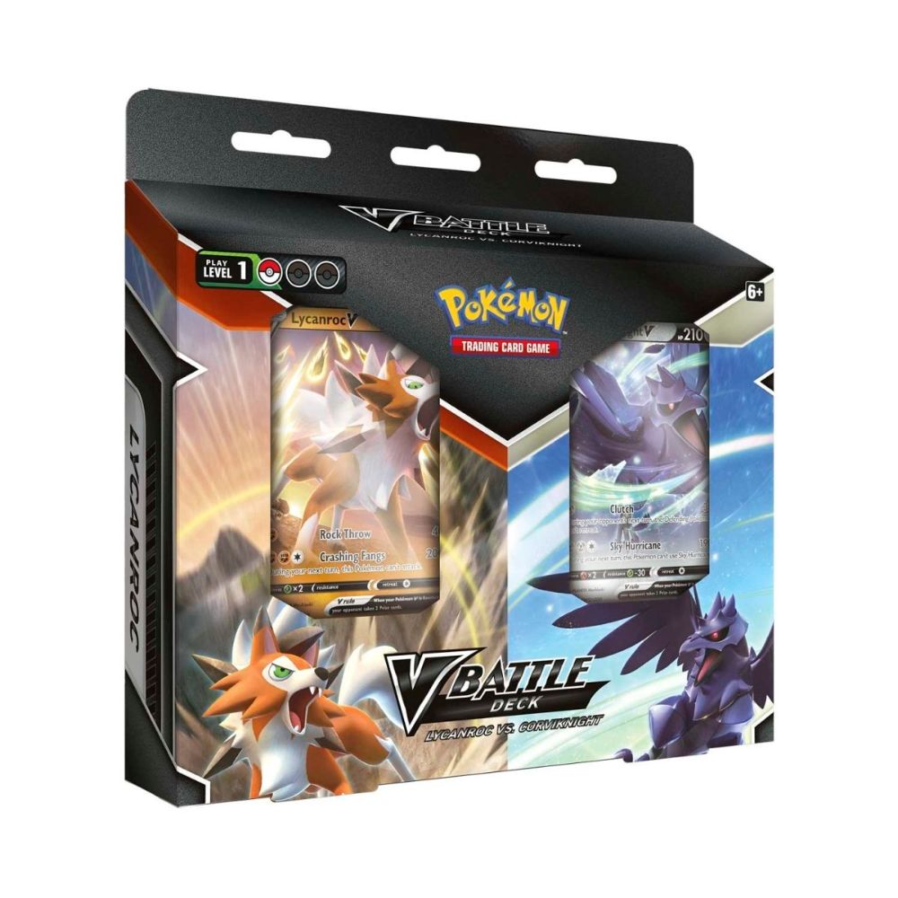 Pokemon Lycanroc Vs Corviknight V Battle Deck