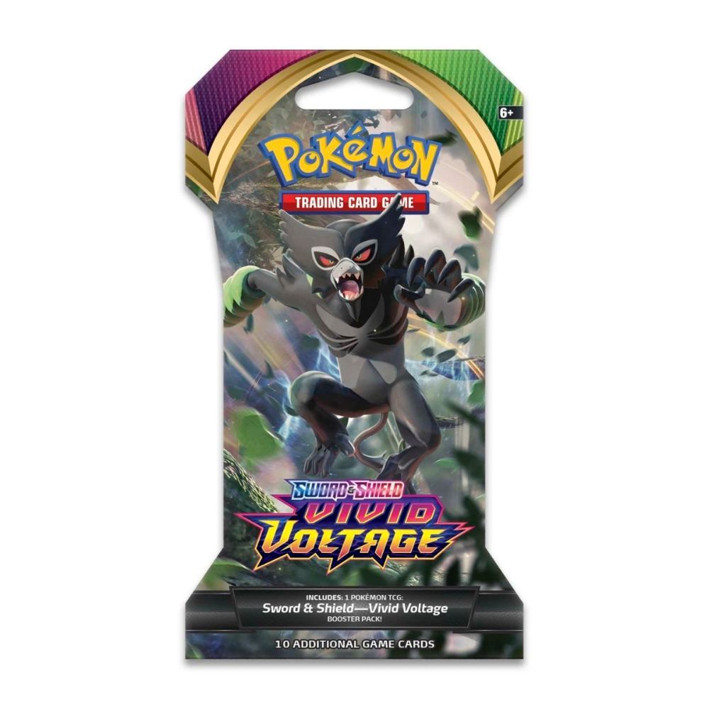 Pokemon Sword & Shield-Vivid Voltage Sleeved Booster Pack (10 Cards)