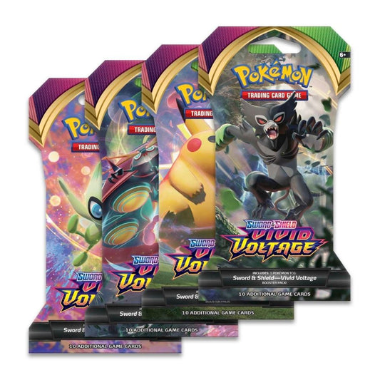 Pokemon Sword & Shield-Vivid Voltage Sleeved Booster Pack (10 Cards)